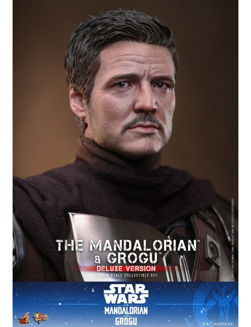 Hot Toys Movie Masterpiece Star Wars The Mandalorian and Grogu 1/6 Scale Collectible Figure Deluxe Version