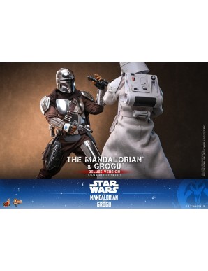 Hot Toys Movie Masterpiece Star Wars The Mandalorian and Grogu 1/6 Scale Collectible Figure Deluxe Version
