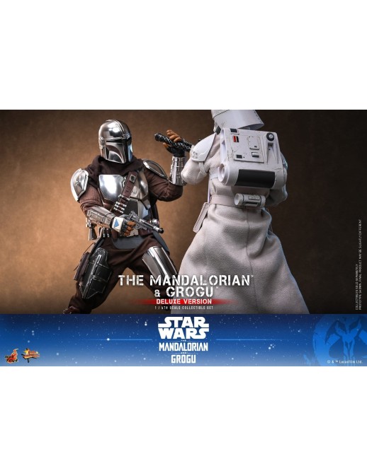 Hot Toys Movie Masterpiece Star Wars The Mandalorian and Grogu 1/6 Scale Collectible Figure Deluxe Version
