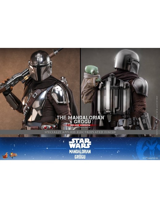 Hot Toys Movie Masterpiece Star Wars The Mandalorian and Grogu 1/6 Scale Collectible Figure Deluxe Version