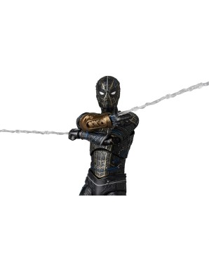 Medicom Toy MAFEX Spider-Man No Way Home Spider-Man Black & Gold Suit Version