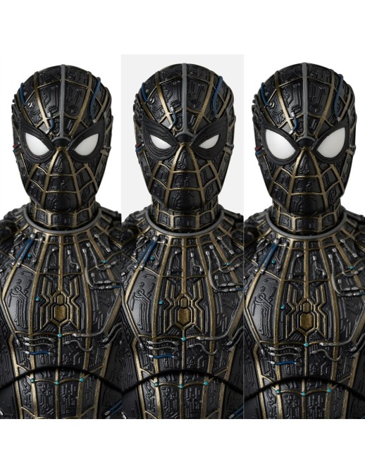 Medicom Toy MAFEX Spider-Man No Way Home Spider-Man Black & Gold Suit Version