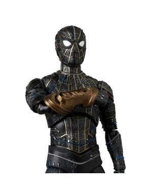 Medicom Toy MAFEX Spider-Man No Way Home Spider-Man Black & Gold Suit Version