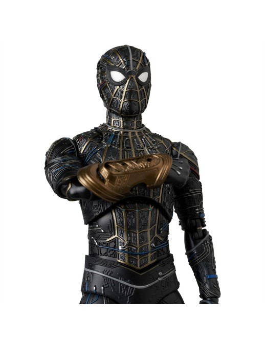 Medicom Toy MAFEX Spider-Man No Way Home Spider-Man Black & Gold Suit Version