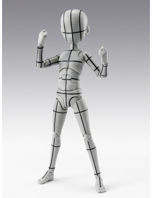 Bandai S.H. Figuarts Body-kun Sugimori Ken Wireframe Gray Color Version