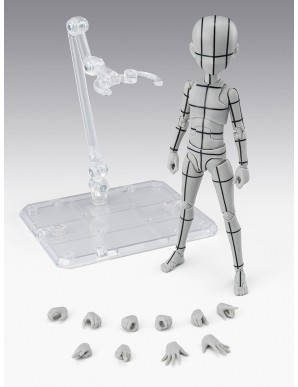 Bandai S.H. Figuarts Body-kun Sugimori Ken Wireframe Gray Color Version
