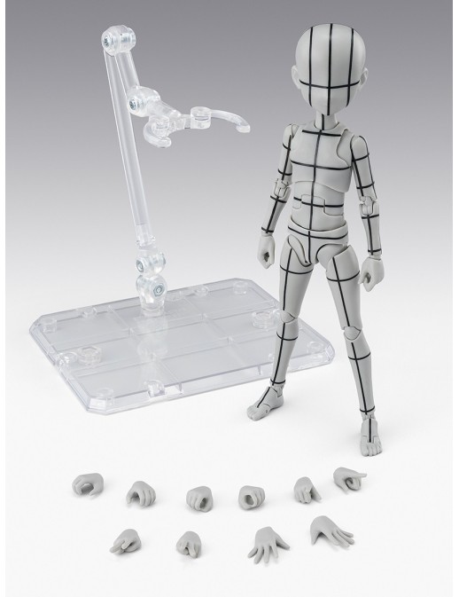 Bandai S.H. Figuarts Body-kun Sugimori Ken Wireframe Gray Color Version