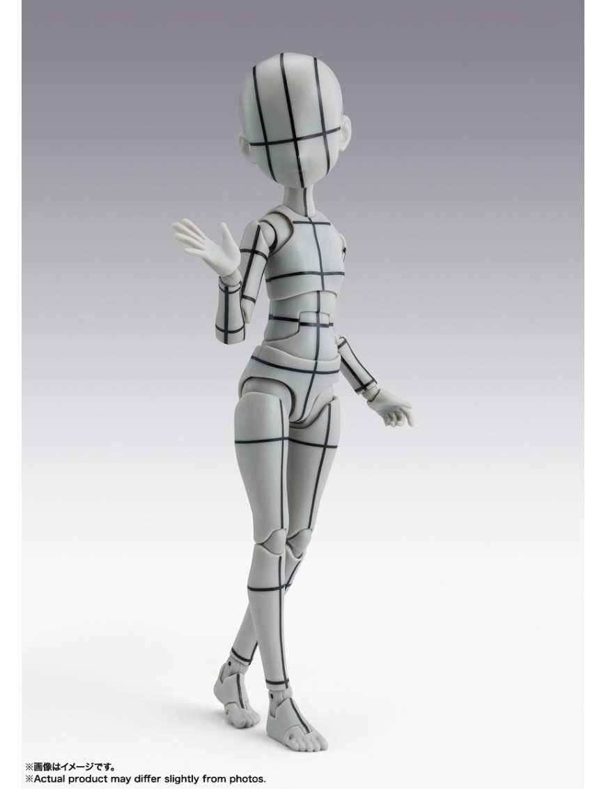 Bandai S.H. Figuarts Body-chan Sugimori Ken Wireframe Gray Color Version