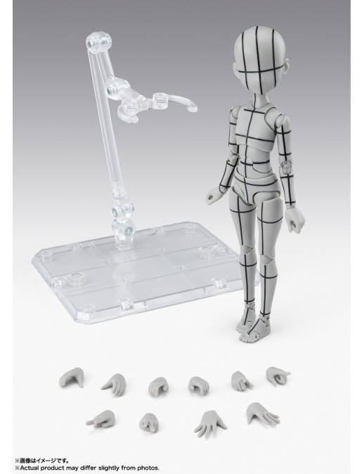 Bandai S.H. Figuarts Body-chan Sugimori Ken Wireframe Gray Color Version