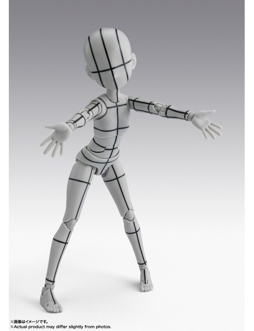 Bandai S.H. Figuarts Body-chan Sugimori Ken Wireframe Gray Color Version