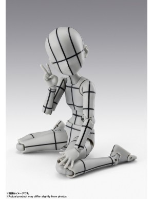 Bandai S.H. Figuarts Body-chan Sugimori Ken Wireframe Gray Color Version