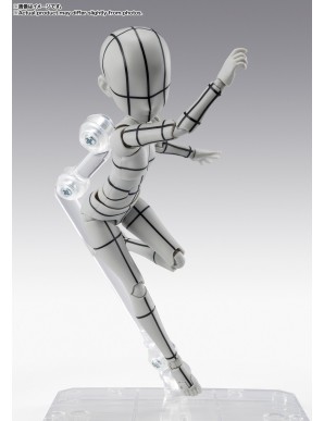 Bandai S.H. Figuarts Body-chan Sugimori Ken Wireframe Gray Color Version