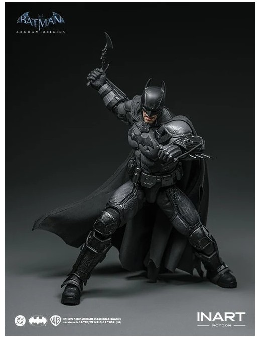 InArt Batman Arkham Origins Batman Battle Damaged Version 1/12 Scale Action Figure