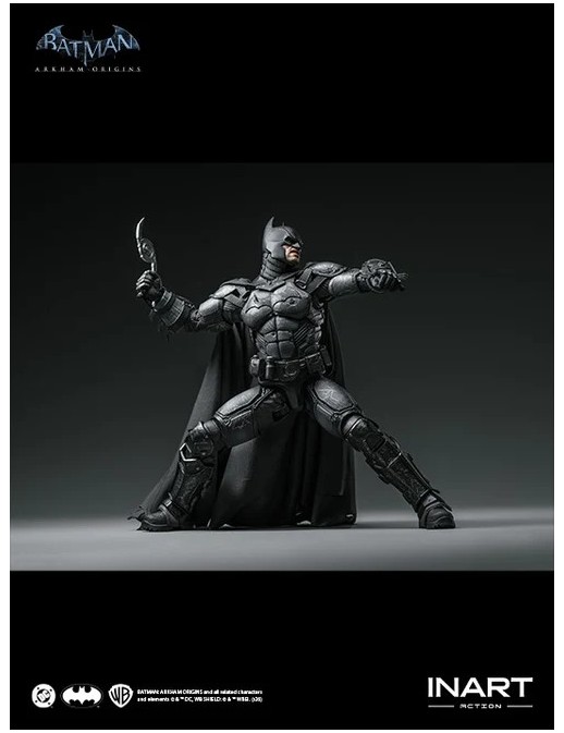 InArt Batman Arkham Origins Batman Battle Damaged Version 1/12 Scale Action Figure