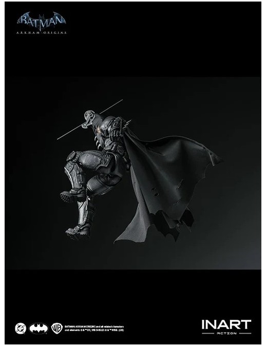 InArt Batman Arkham Origins Batman Battle Damaged Version 1/12 Scale Action Figure