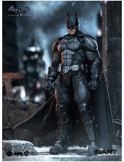 InArt Batman Arkham Origins Batman Battle Damaged Version 1/12 Scale Action Figure