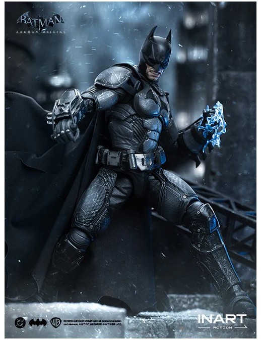 InArt Batman Arkham Origins Batman Battle Damaged Version 1/12 Scale Action Figure