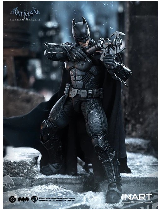 InArt Batman Arkham Origins Batman Battle Damaged Version 1/12 Scale Action Figure