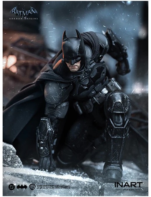 InArt Batman Arkham Origins Batman Battle Damaged Version 1/12 Scale Action Figure