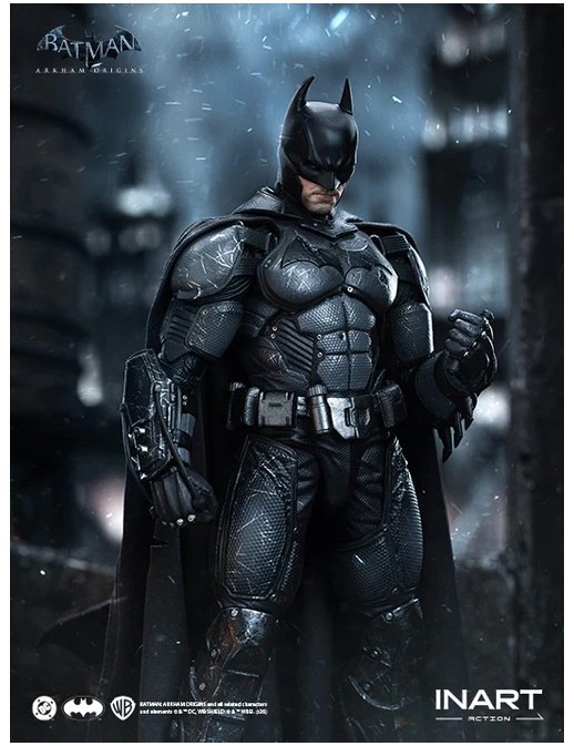 InArt Batman Arkham Origins Batman Battle Damaged Version 1/12 Scale Action Figure