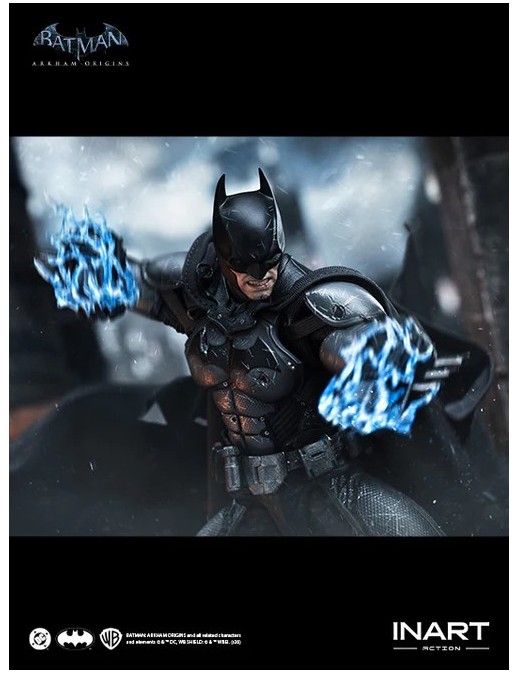 InArt Batman Arkham Origins Batman Battle Damaged Version 1/12 Scale Action Figure