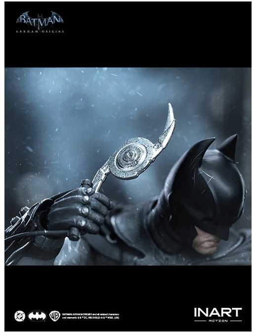 InArt Batman Arkham Origins Batman Battle Damaged Version 1/12 Scale Action Figure