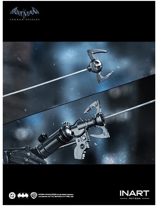 InArt Batman Arkham Origins Batman Battle Damaged Version 1/12 Scale Action Figure