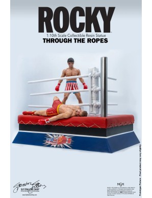 Sly Stallone Rocky Over Drago Through The Ropes 1/10 Statue