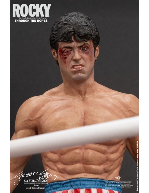 Sly Stallone Rocky Over Drago Through The Ropes 1/10 Statue