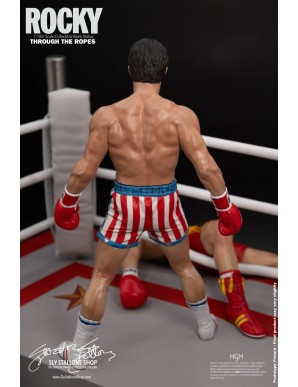 Sly Stallone Rocky Over Drago Through The Ropes 1/10 Statue