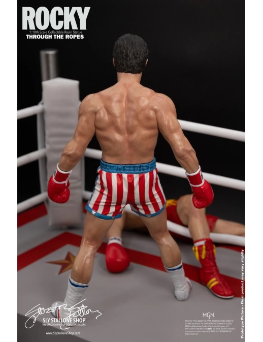 Sly Stallone Rocky Over Drago Through The Ropes 1/10 Statue