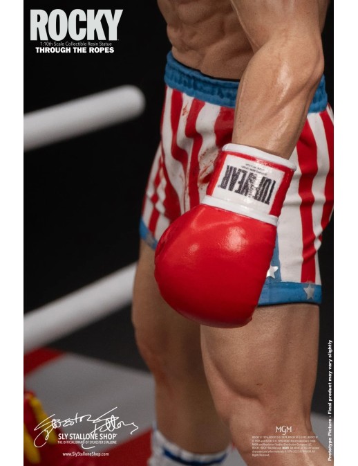 Sly Stallone Rocky Over Drago Through The Ropes 1/10 Statue