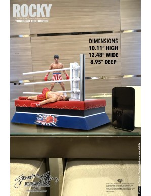 Sly Stallone Rocky Over Drago Through The Ropes 1/10 Statue
