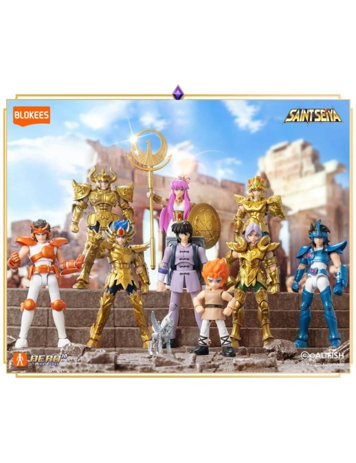 Blokees Saint Seiya Galaxy Version 03 Gold Zodiac Box of 9 Random Model Kits