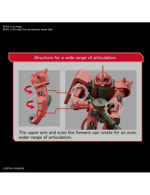 Bandai High Grade HGUC 1/144 Mobile Suit Gundam MS-06S Zaku II