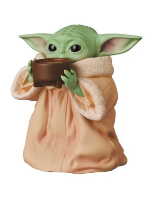 Medicom Toy Ultra Detail Mini Figures Star Wars The Mandalorian Grogu Drink