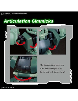 Bandai High Grade HGUC 1/144 Mobile Suit Gundam MS-06 Zaku II Mass Production Type