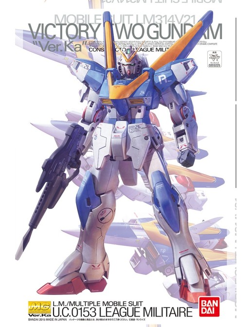 Bandai Master Grade MG 1/100 Mobile Suit Gundam LM314V21 Victory Two Gundam Ver. Ka