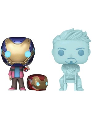 Funko POP! Marvel 2 Pack Avengers Endgame Morgan Stark & Tony Stark Glows In The Dark Special Edition