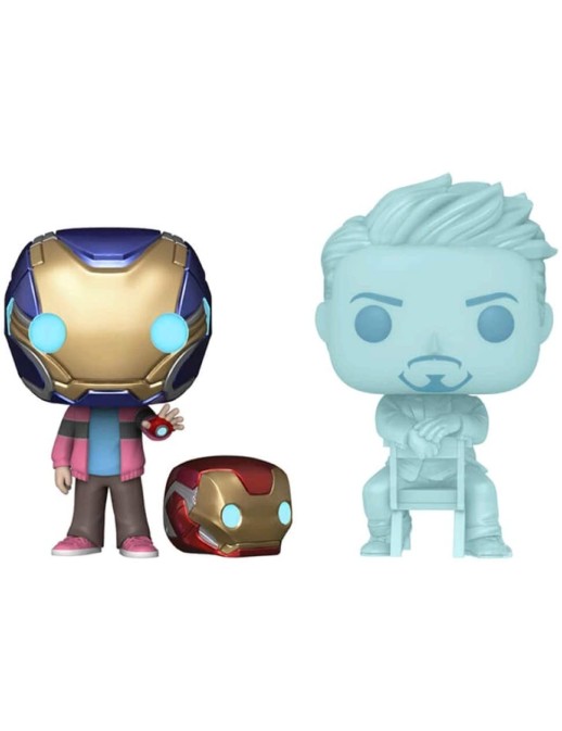 Funko POP! Marvel 2 Pack Avengers Endgame Morgan Stark & Tony Stark Glows In The Dark Special Edition