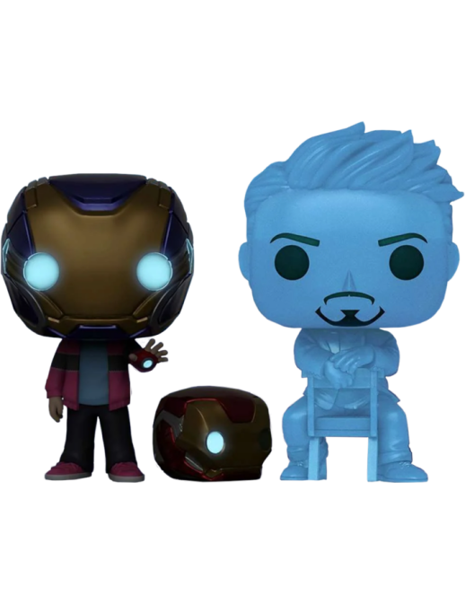 Funko POP! Marvel 2 Pack Avengers Endgame Morgan Stark & Tony Stark Glows In The Dark Special Edition
