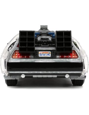 Jada Toys Diecast Model 1/24 Scale Back To The Future DMC Delorean Time Machine