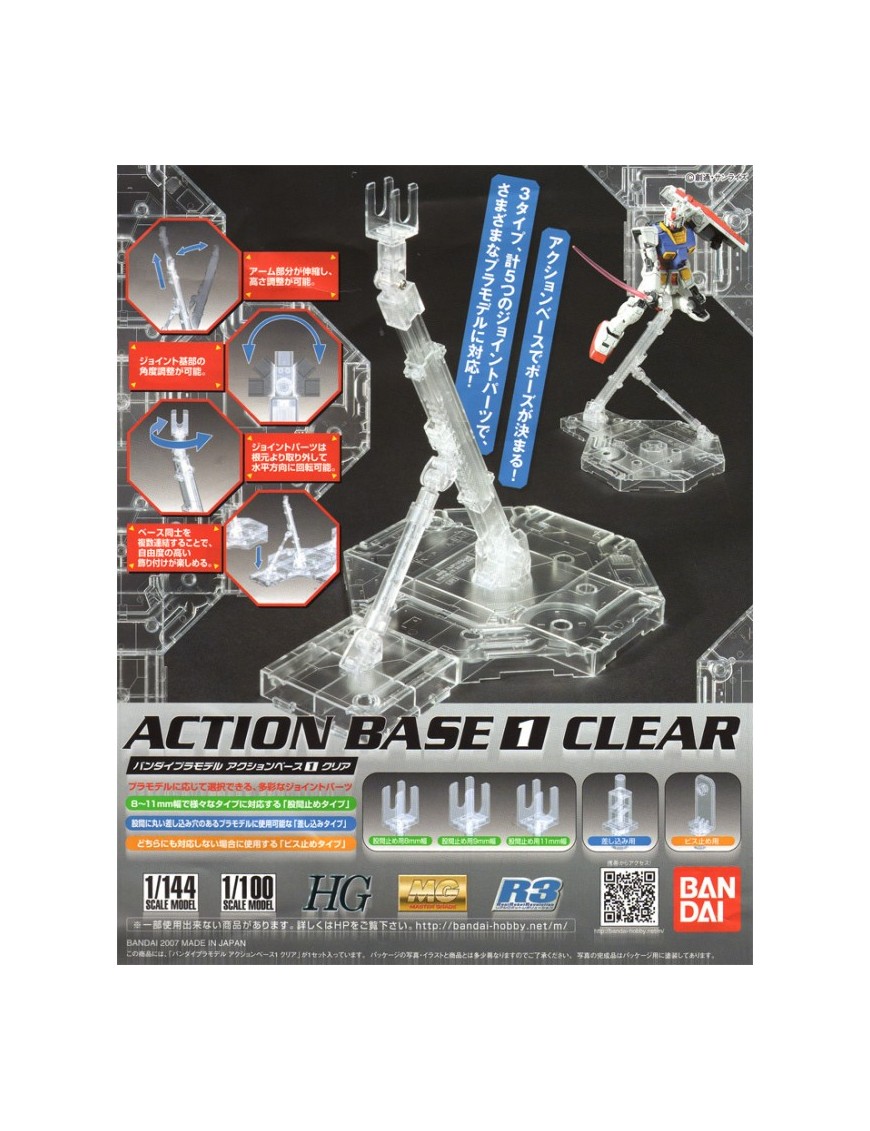 Bandai Gundam Action Base 1 Clear