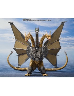 Bandai S.H. MonsterArts Mecha King Ghidorah Shinjuku Final Battle Special Set TamashiWeb Exclusive