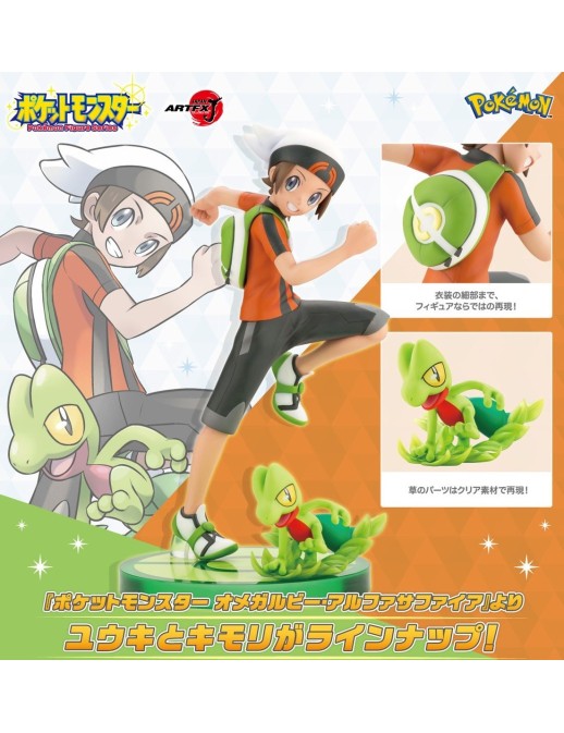 Kotobukiya ARTFX J Pokemon Series Brendon and Treecko