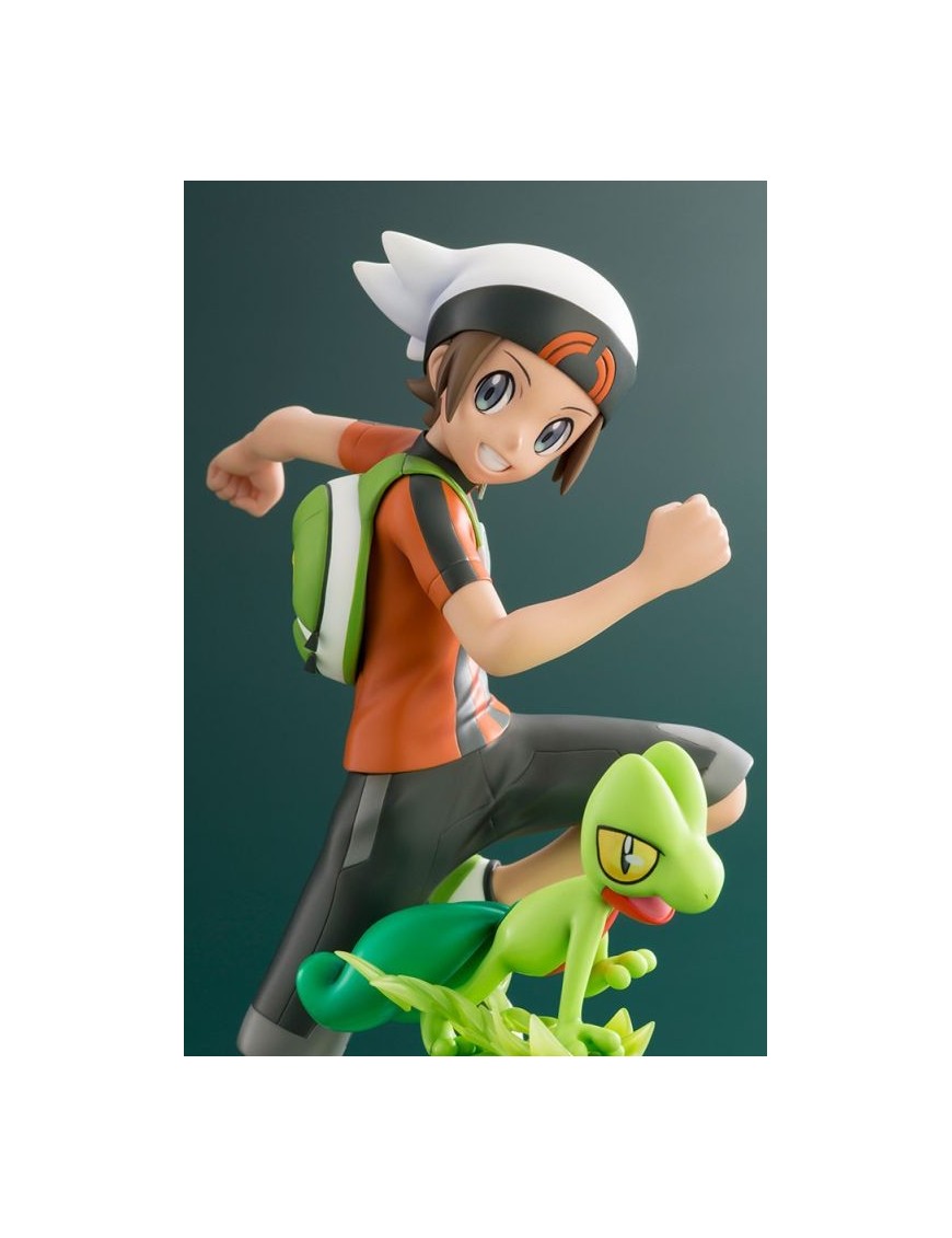Kotobukiya ARTFX J Pokemon Series Brendon and Treecko