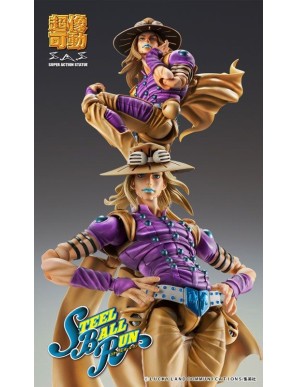 Medicos Super Action Statue JoJo's Bizarre Adventure Steel Ball Run Gyro Zeppelli Version 1.5