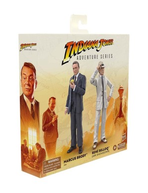 Hasbro Indiana Jones Adventure Series Indiana Jones Raiders of the Lost Ark Marcus Brody & René Belloq Ark Showdown