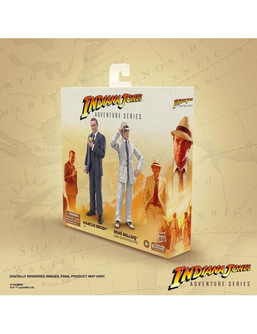 Hasbro Indiana Jones Adventure Series Indiana Jones Raiders of the Lost Ark Marcus Brody & René Belloq Ark Showdown