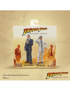 Hasbro Indiana Jones Adventure Series Indiana Jones Raiders of the Lost Ark Marcus Brody & René Belloq Ark Showdown